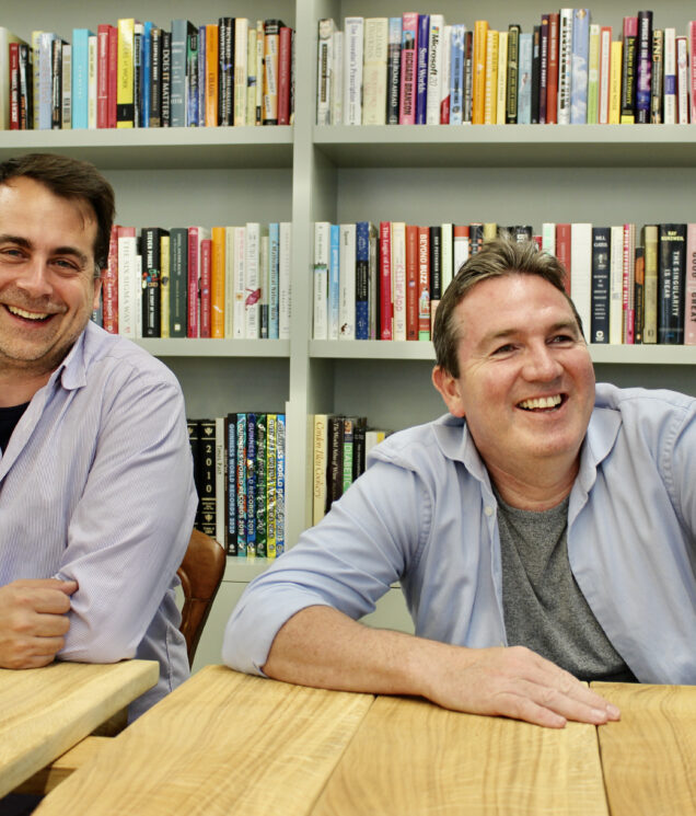 Wagestream's co-founders Portman Wills (left) and Peter Briffett